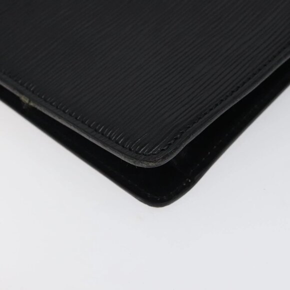 LOUIS VUITTON Epi Montaigne 27 Clutch Bag Black M52652 LV Auth 125396 - Picture 3 of 16